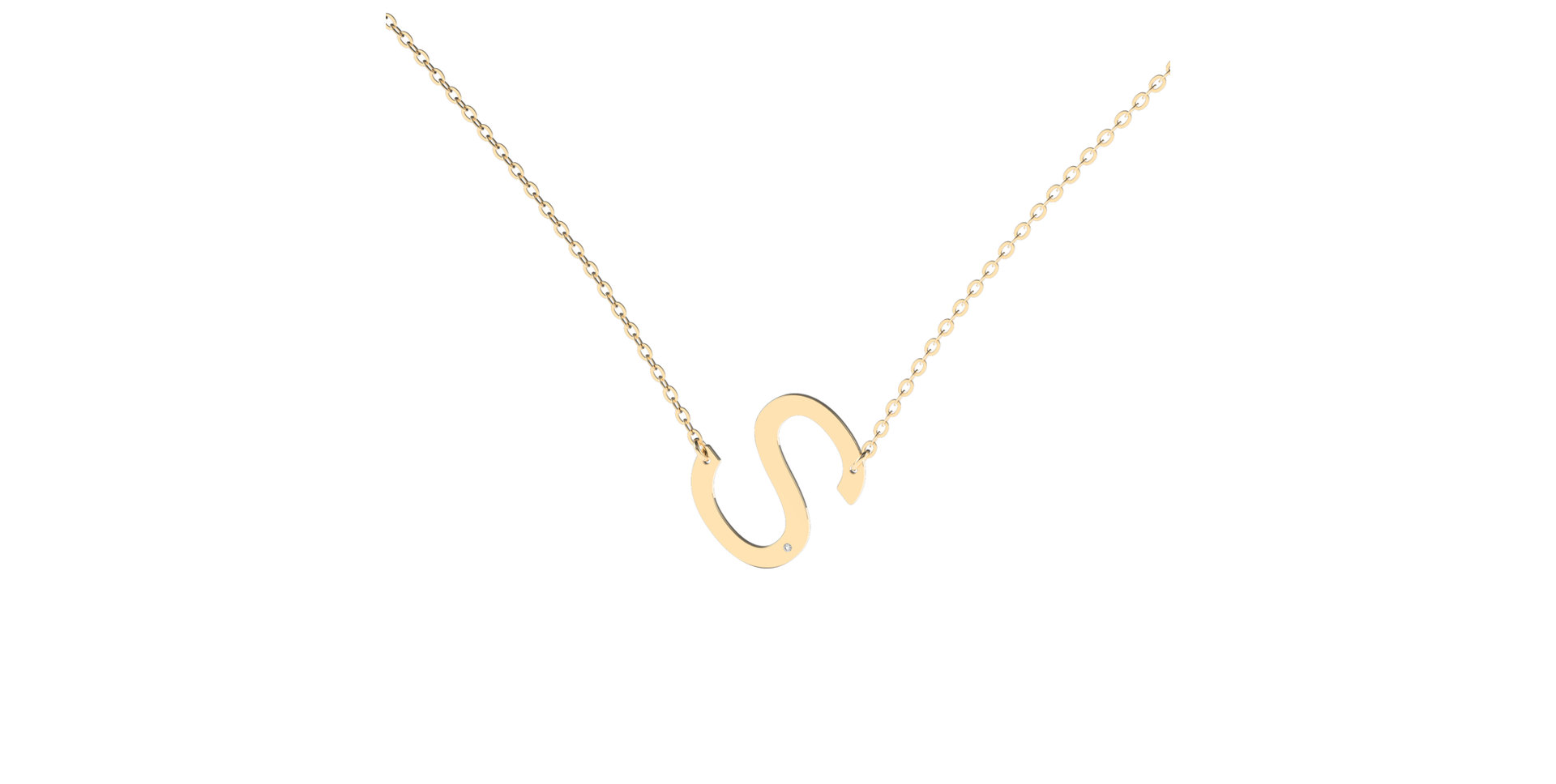 Náhrdelník s diamantem Big Line S