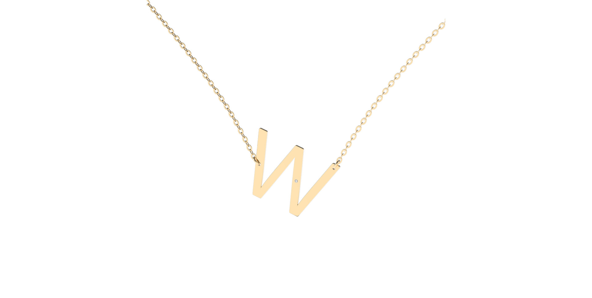 Náhrdelník s diamantem Big Line W