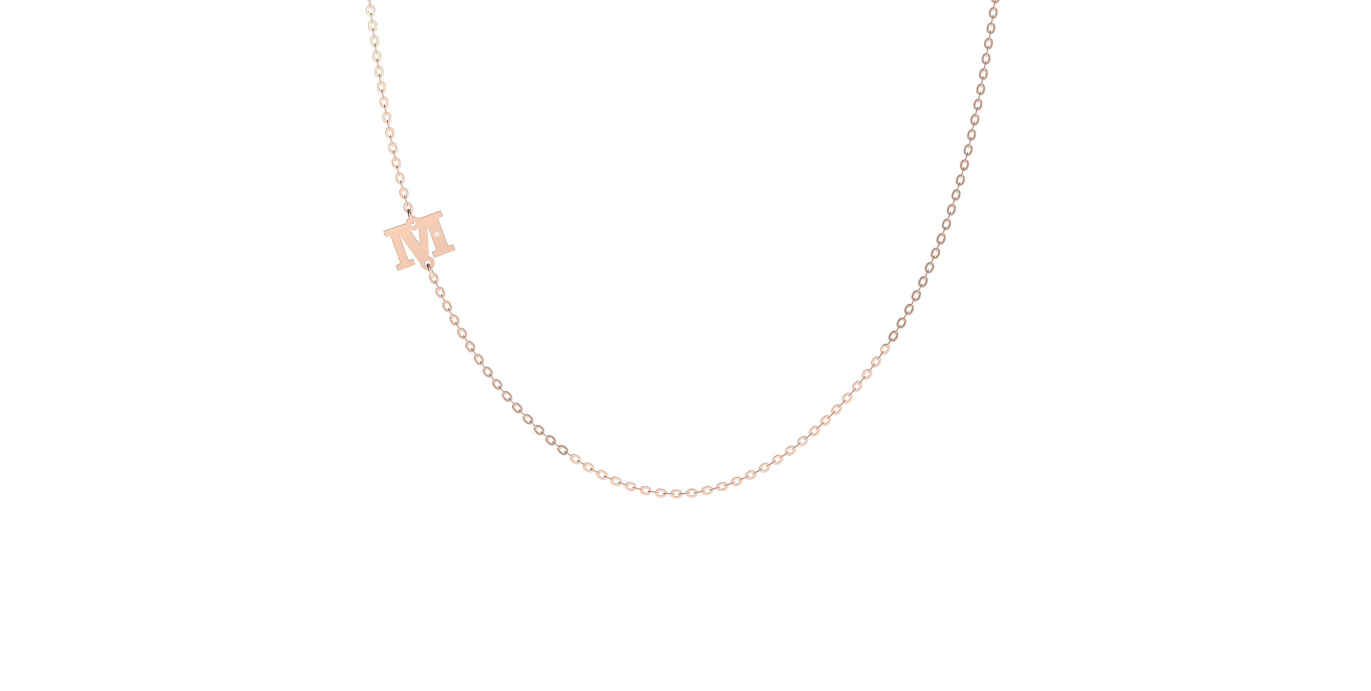 Náhrdelník s diamantem Big Line M