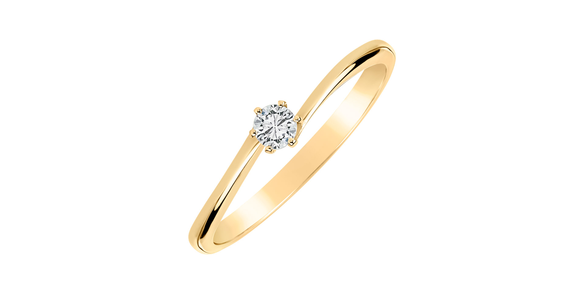 Prsten s diamantem Timeless Glow