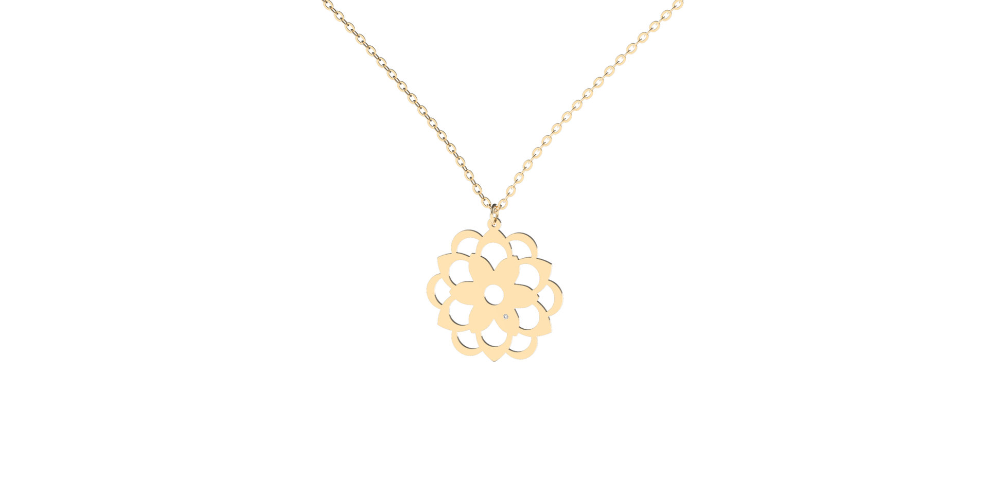 Náhrdelník s diamantem Blossom