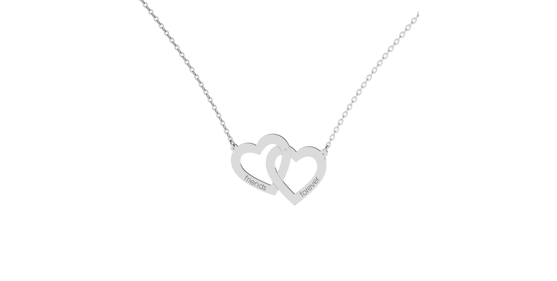 Náhrdelník s diamantem Friends Forever