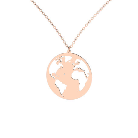 Náhrdelník s diamantem Earth