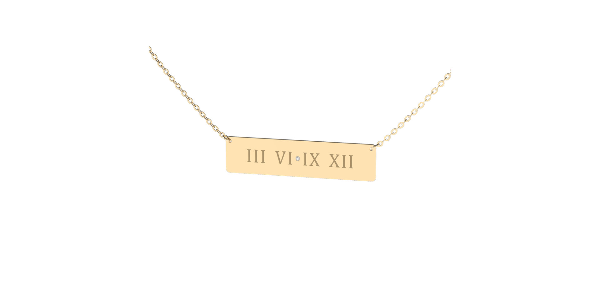 Náhrdelník s diamantem Diamond Hour