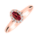 Prsten s diamanty a rubínem Princess2
