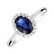Prsten s diamanty a safírem Princess2