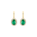 Náušnice s diamanty a smaragdem Princess2