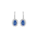 Náušnice s diamanty a tanzanitem Princess2