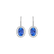 Náušnice s diamanty a tanzanitem Princess2