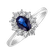 Prsten s diamanty a safírem Princess2