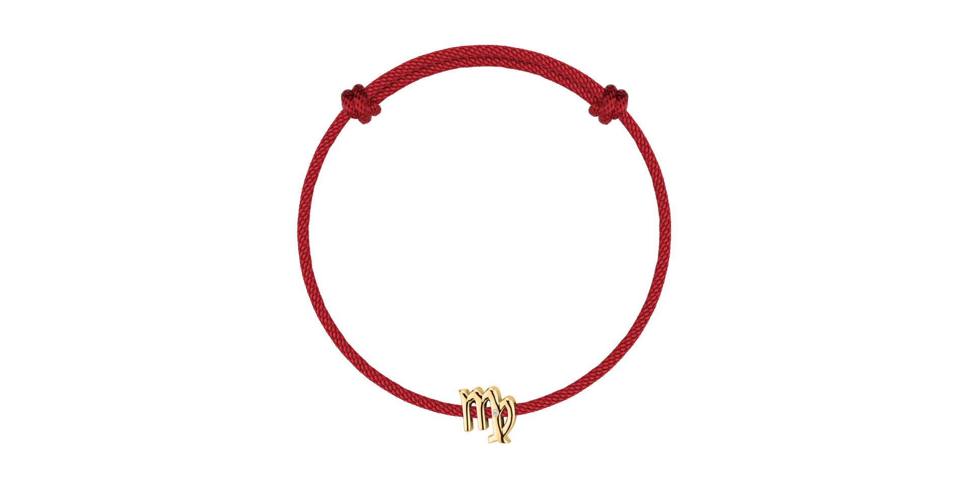 Diamantový náramek se šňůrkou Virgo