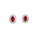 Náušnice s diamanty a rubínem Princess2