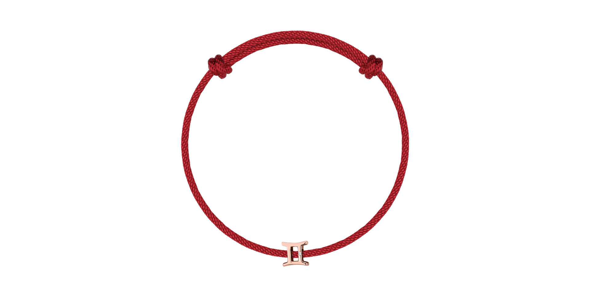 Diamantový náramek se šňůrkou Gemini