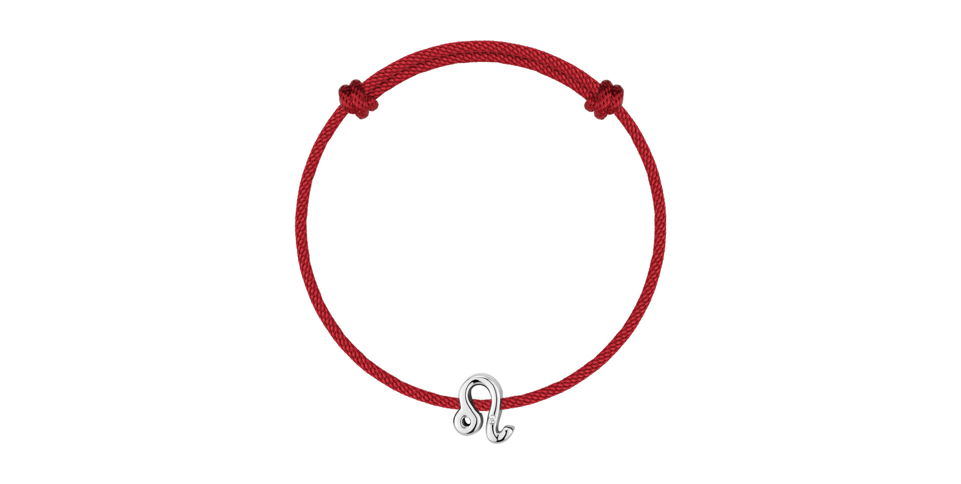 Diamantový náramek se šňůrkou Leo