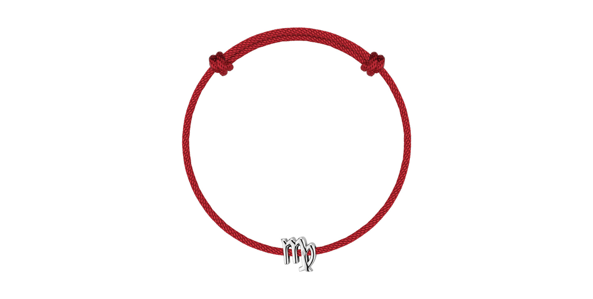 Diamantový náramek se šňůrkou Virgo