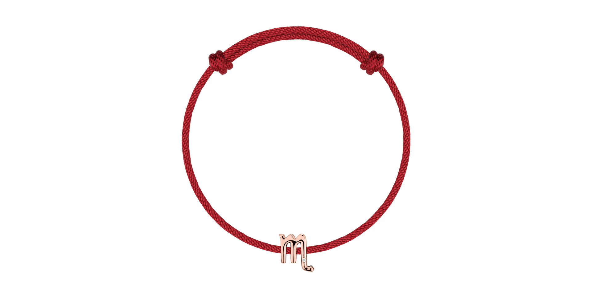 Diamantový náramek se šňůrkou Scorpio