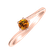 Prsten s citrínem madeira Bonbon2