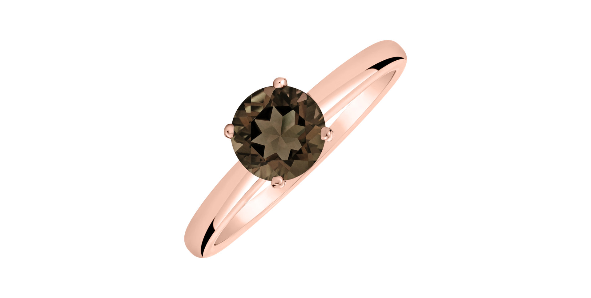 Prsten se smoky quartzem Bonbon