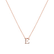 Náhrdelník s diamantem Flat Line E2