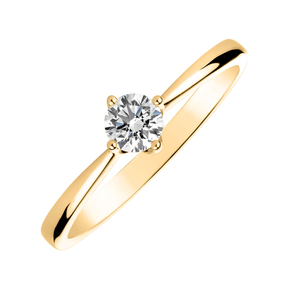 Prsten s diamantem Made with Love