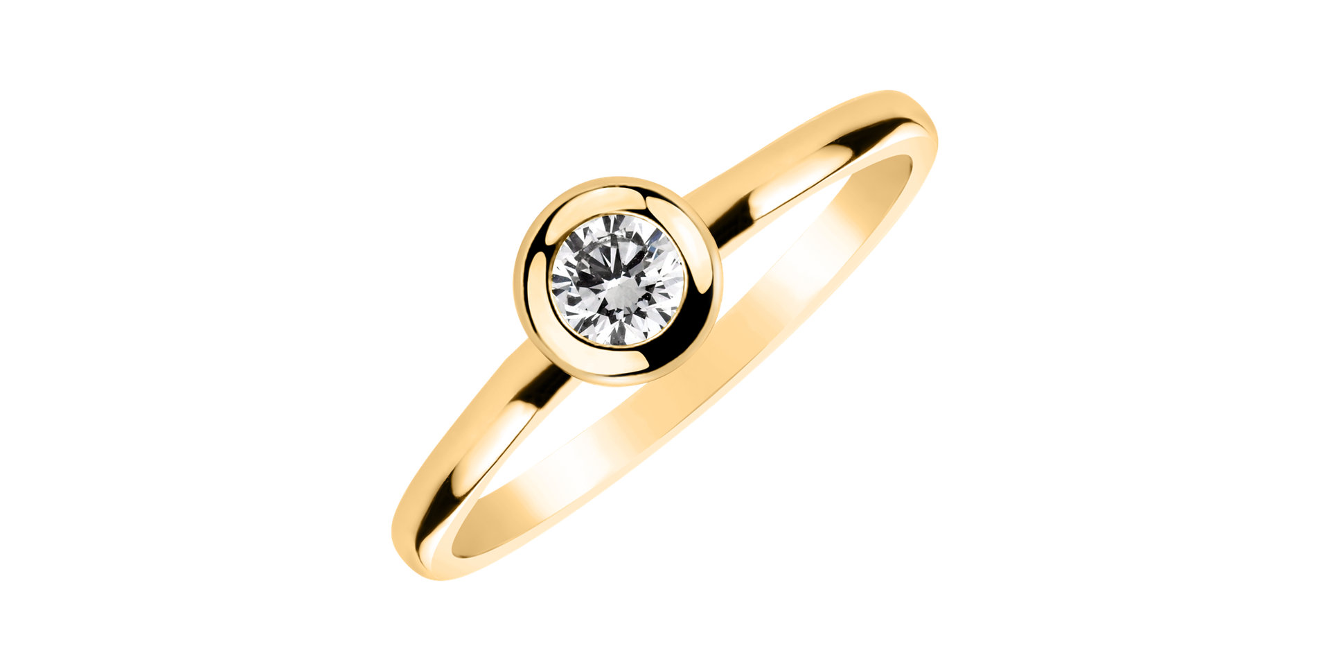 Prsten s diamantem Classy Dot