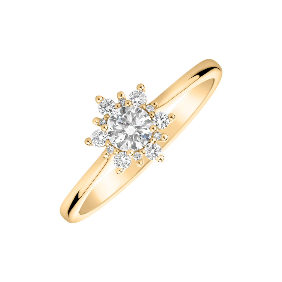 Prsten s diamanty Glowing Starlet