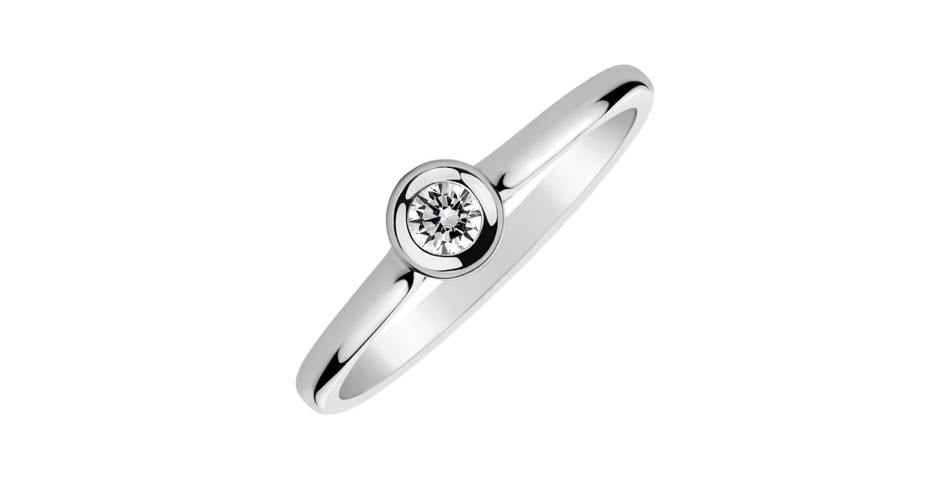 Prsten s diamantem Classy Dot
