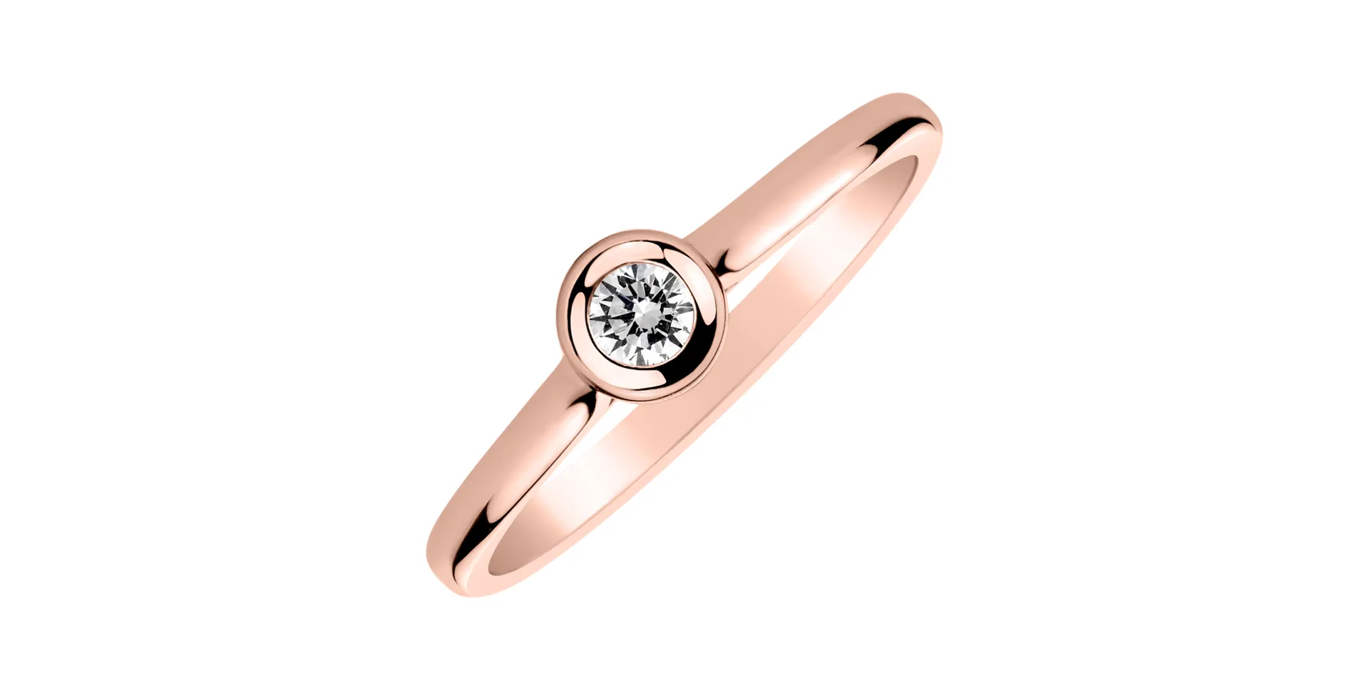 Prsten s diamantem Classy Dot