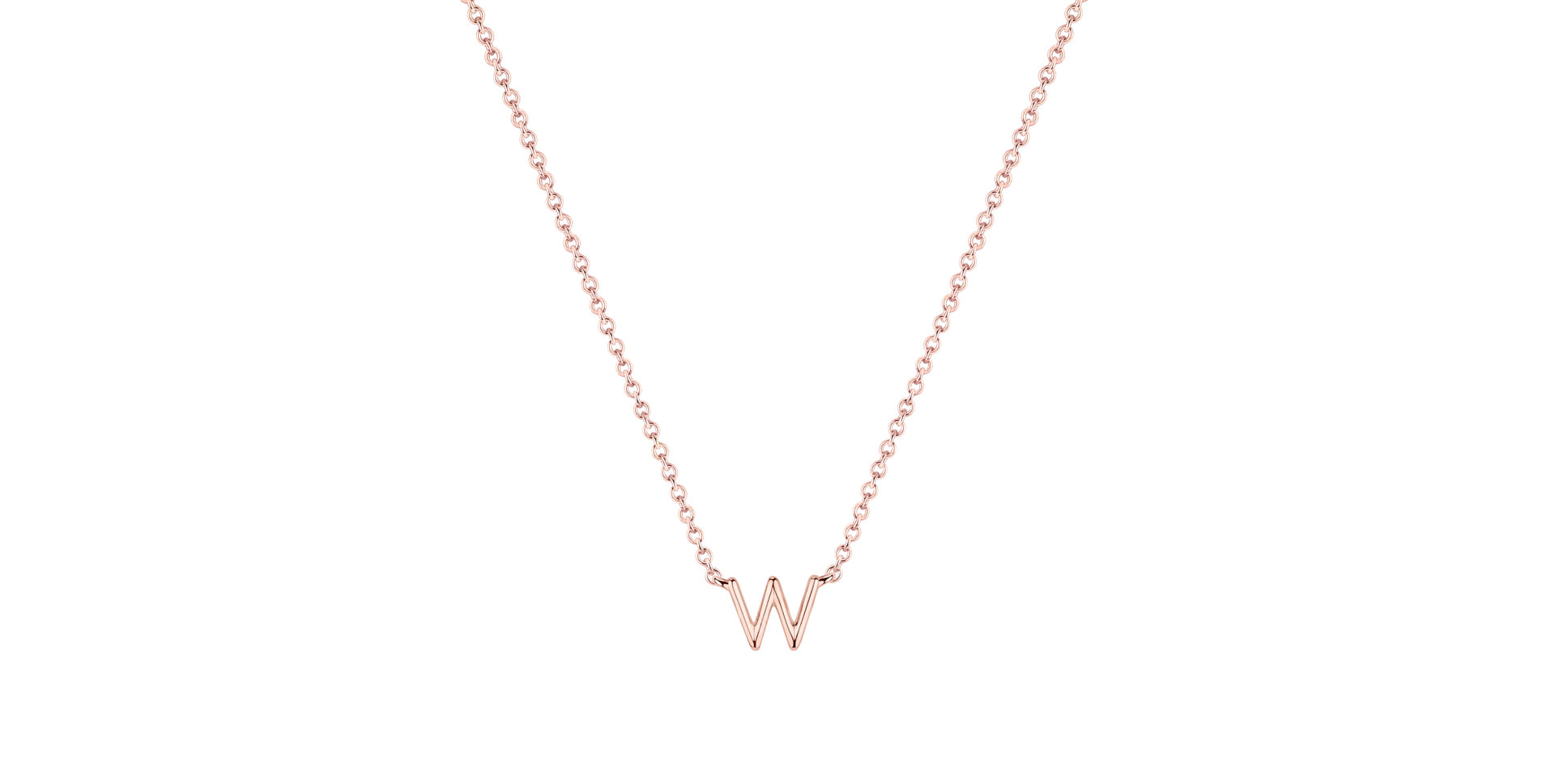 Náhrdelník s diamantem Round Line W