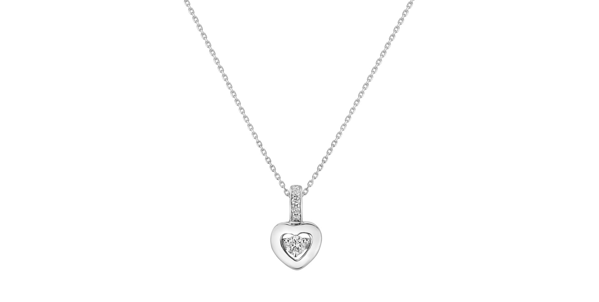 Přívěsek s diamanty Petite Heart