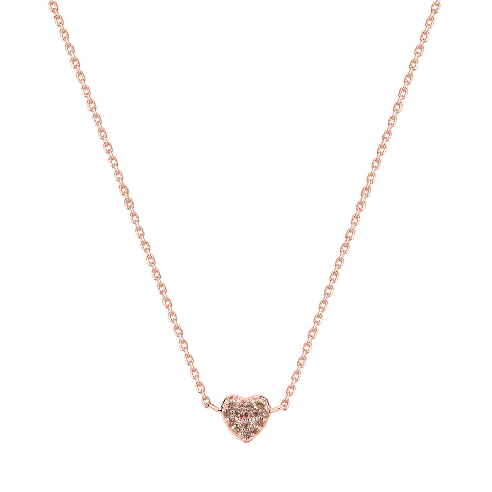 Náhrdelník s diamanty Tender Heart