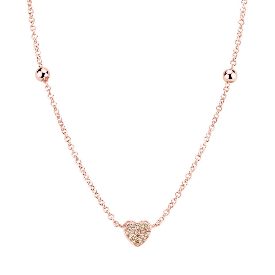 Náhrdelník s diamanty Tender Heart
