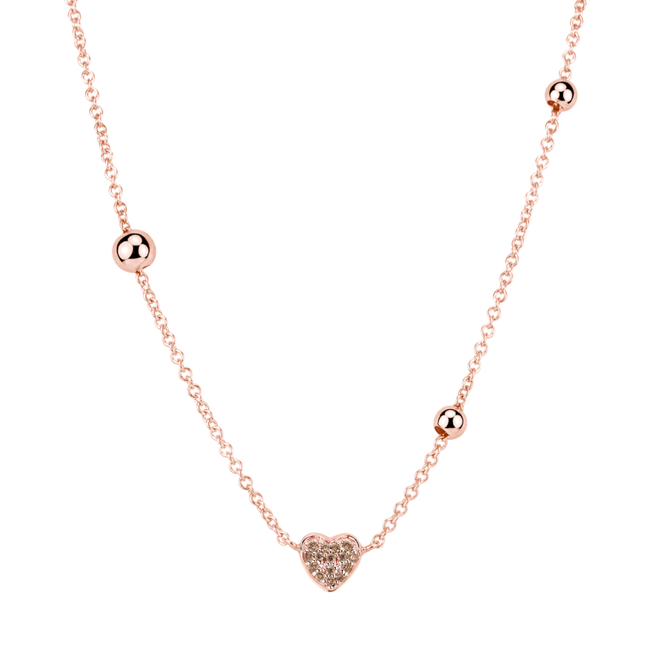 Náhrdelník s diamanty Tender Heart