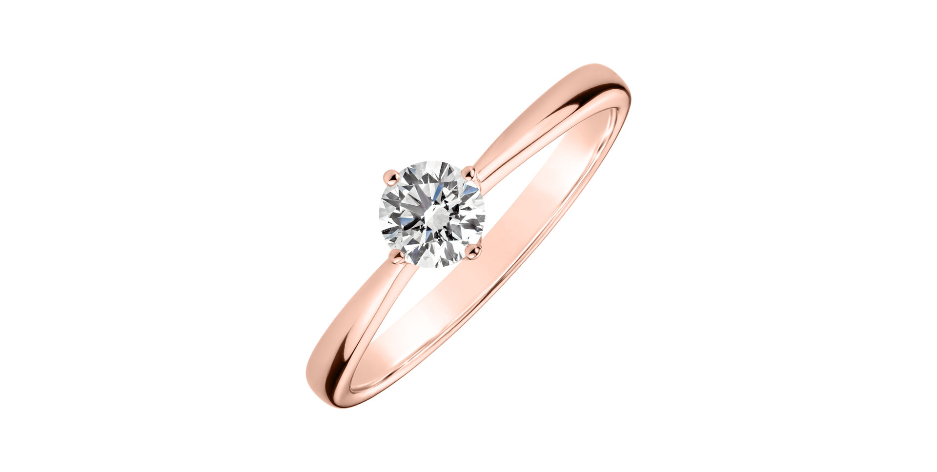 Prsten s diamantem Made with Love