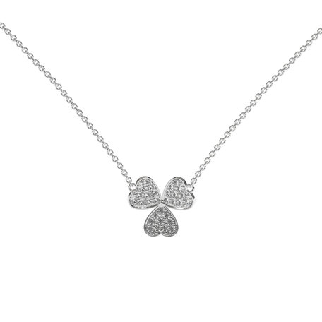 Náhrdelník s diamanty Trefoil