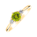 Prsten s diamanty a peridotem Midnight Serenity2