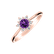 Prsten s diamanty a ametystem brazil Glowing Starlet2