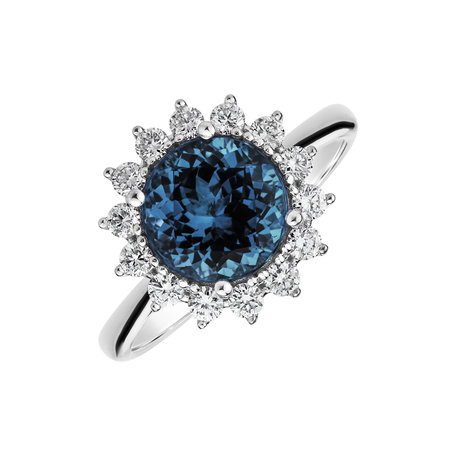 Prsten s diamanty a topazem london Stellar Sun