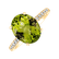 Prsten s diamanty a peridotem Playful Glamour2