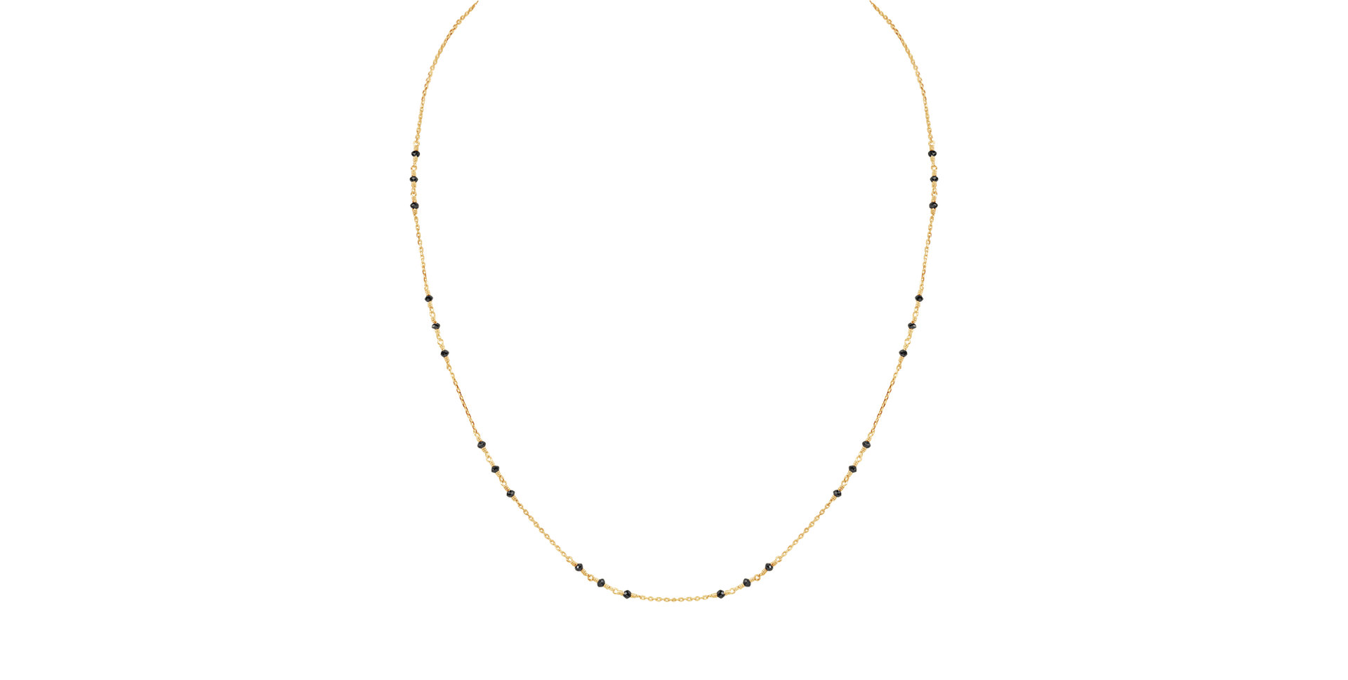 Náhrdelník s černými diamanty Deep Melody