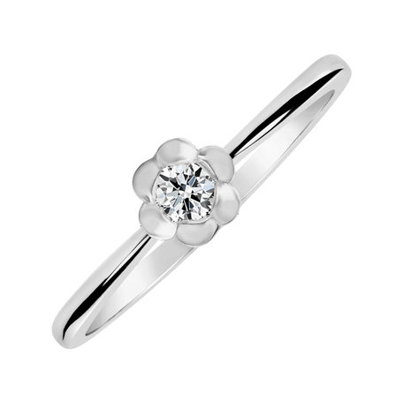 Prsten s diamantem Blooming Love