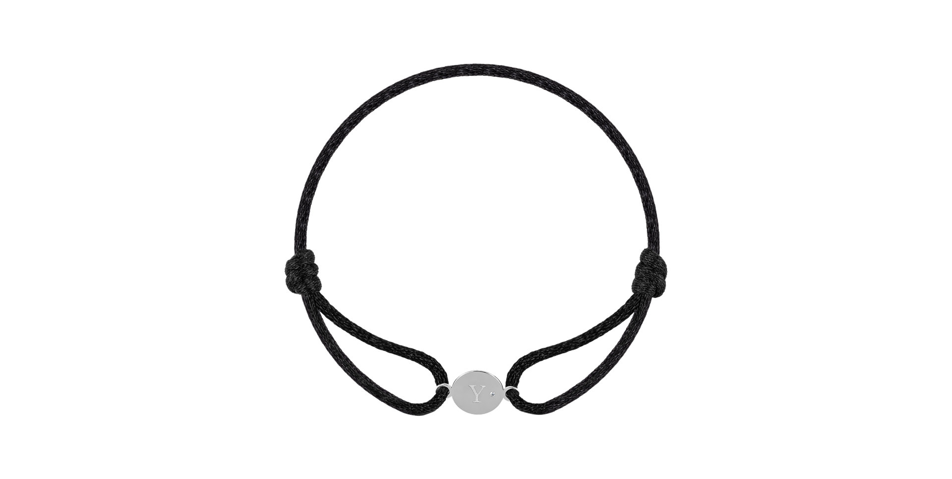 Náramek s diamantem Circle Letter Y