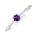 Prsten s diamanty a ametystem brazil Gem Simplicity brazil2