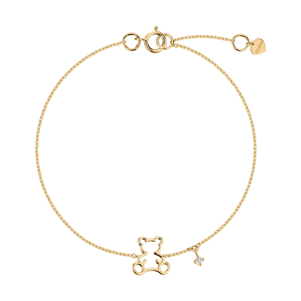 Náramek s diamantem Teddy