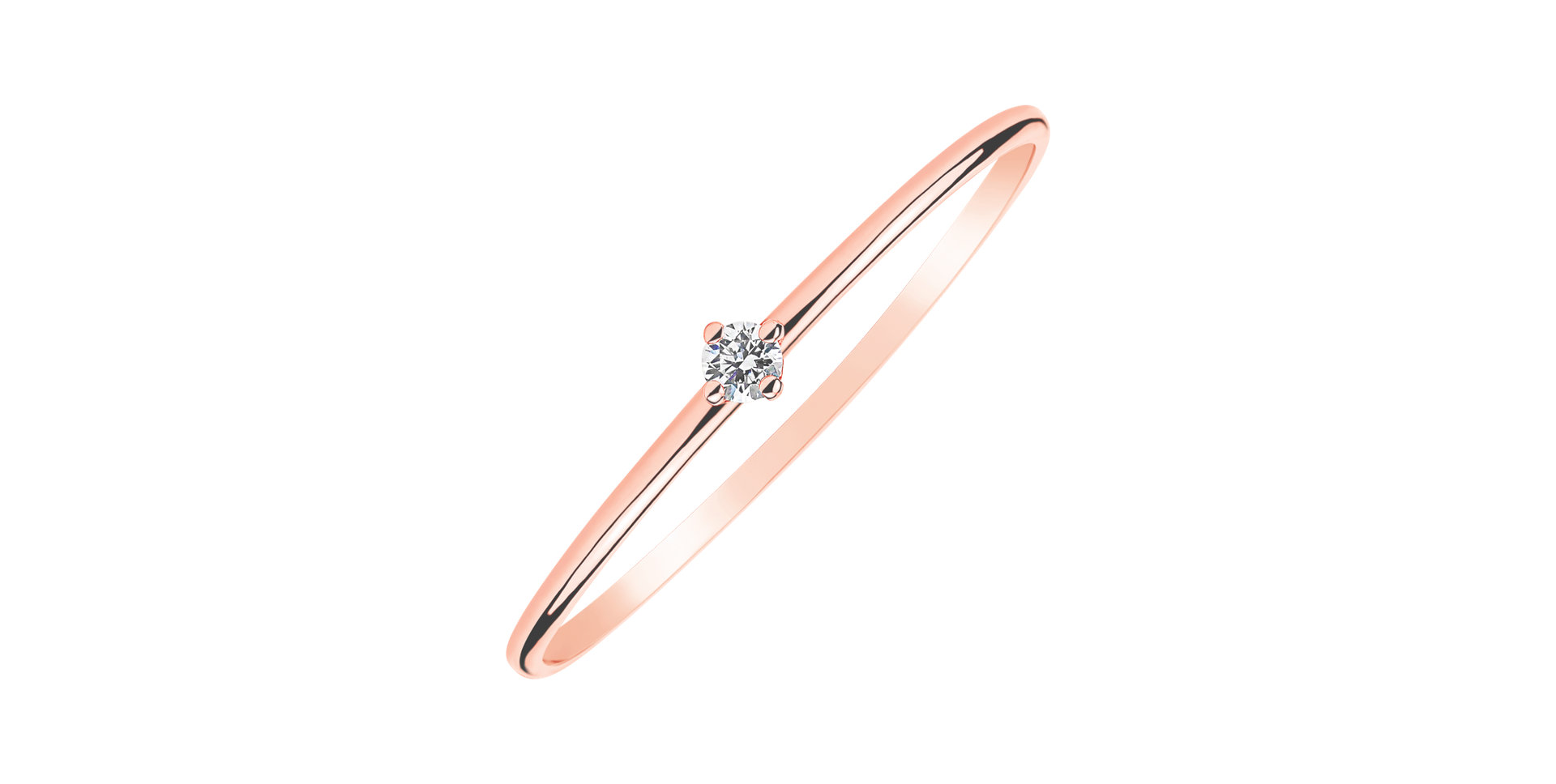 Prsten s diamantem Tango