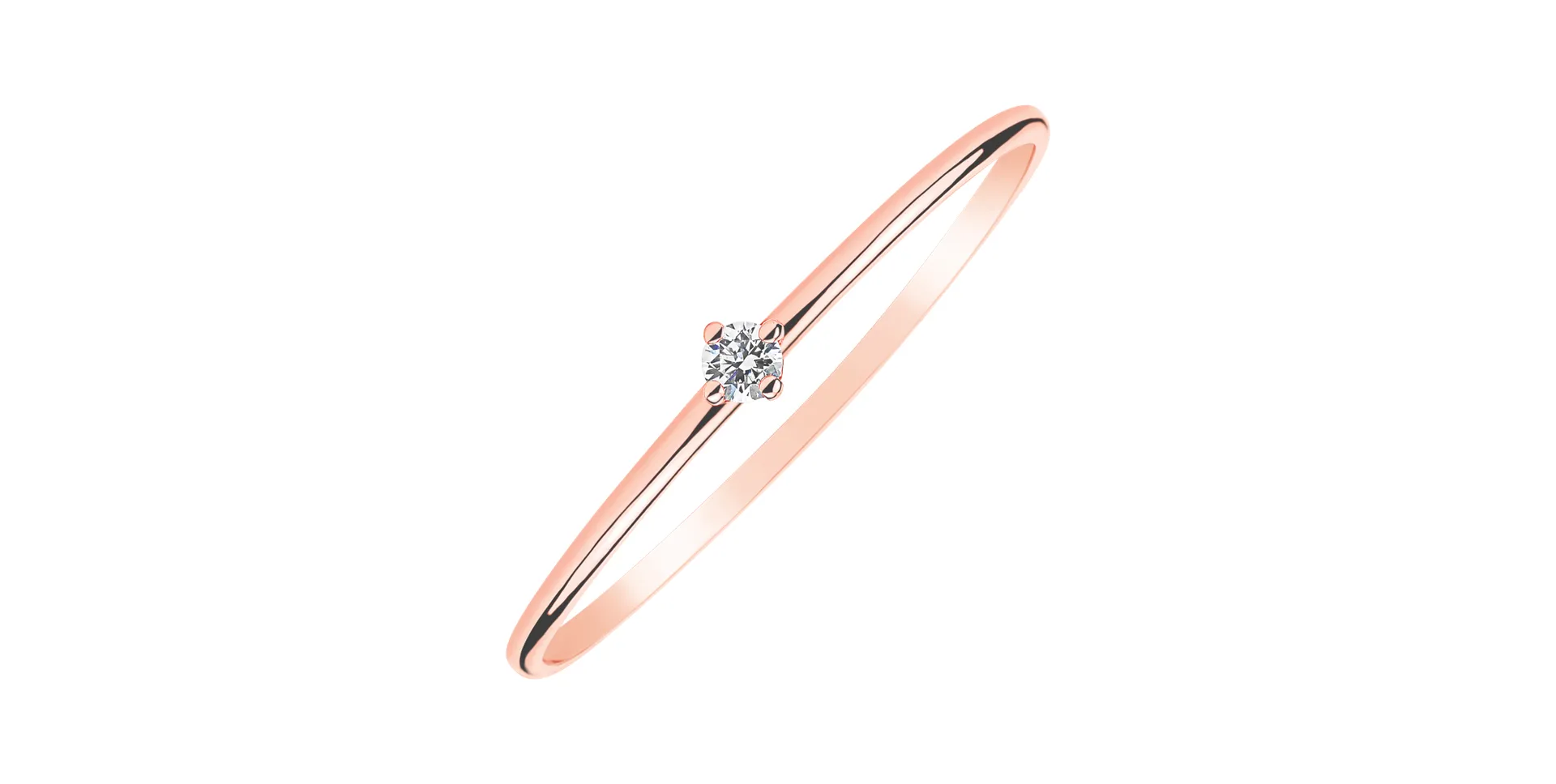 Prsten s diamantem Tango