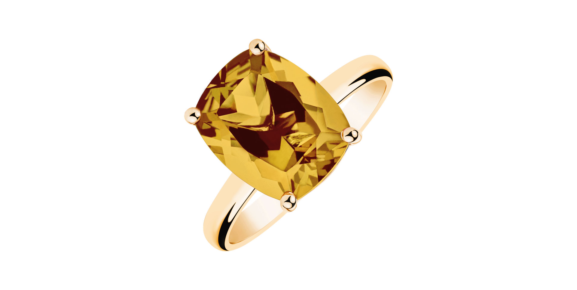 Prsten s citrínem Bonbon