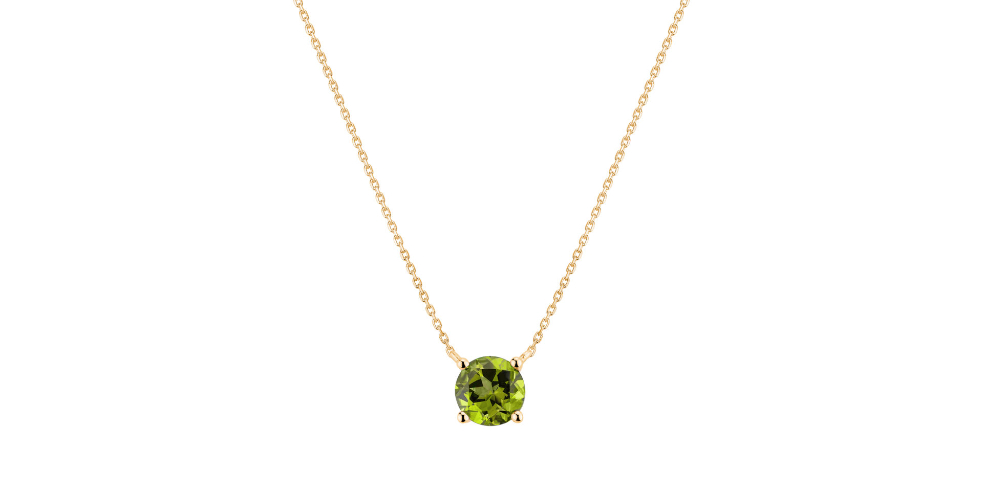 Náhrdelník s peridotem Lucky Glance