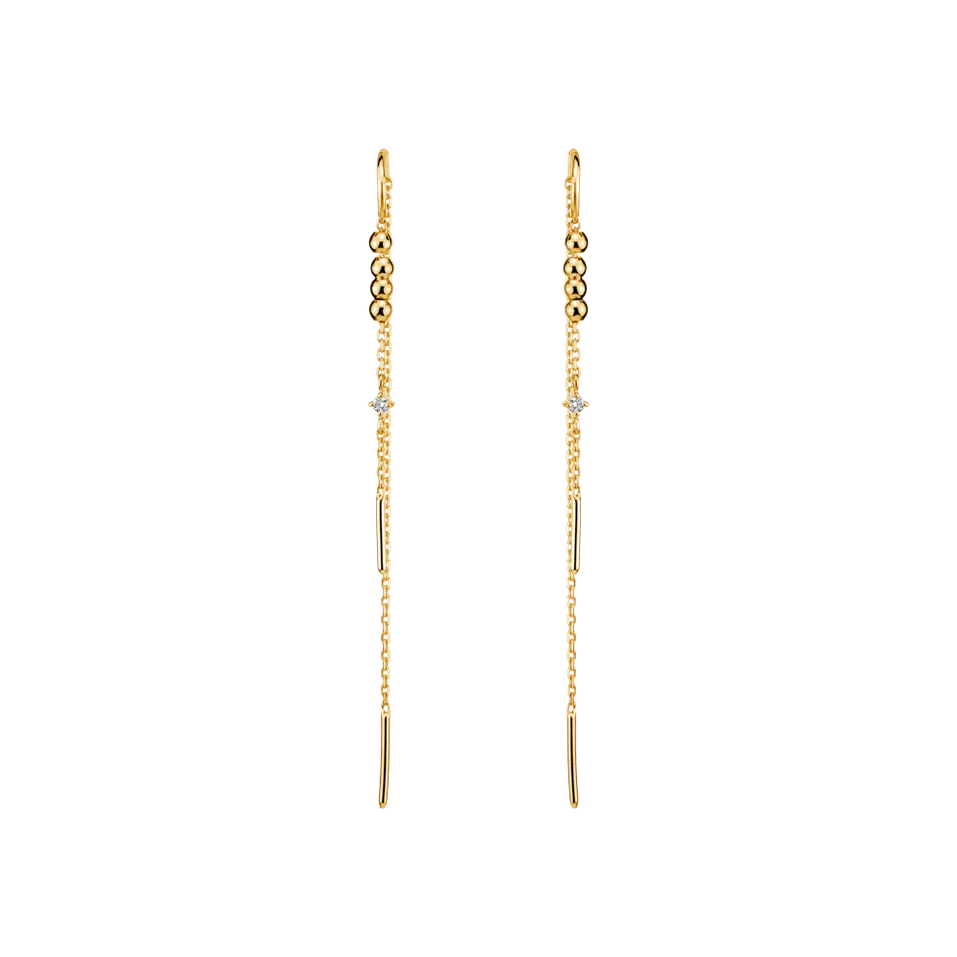 Náušnice s diamantem Jazz