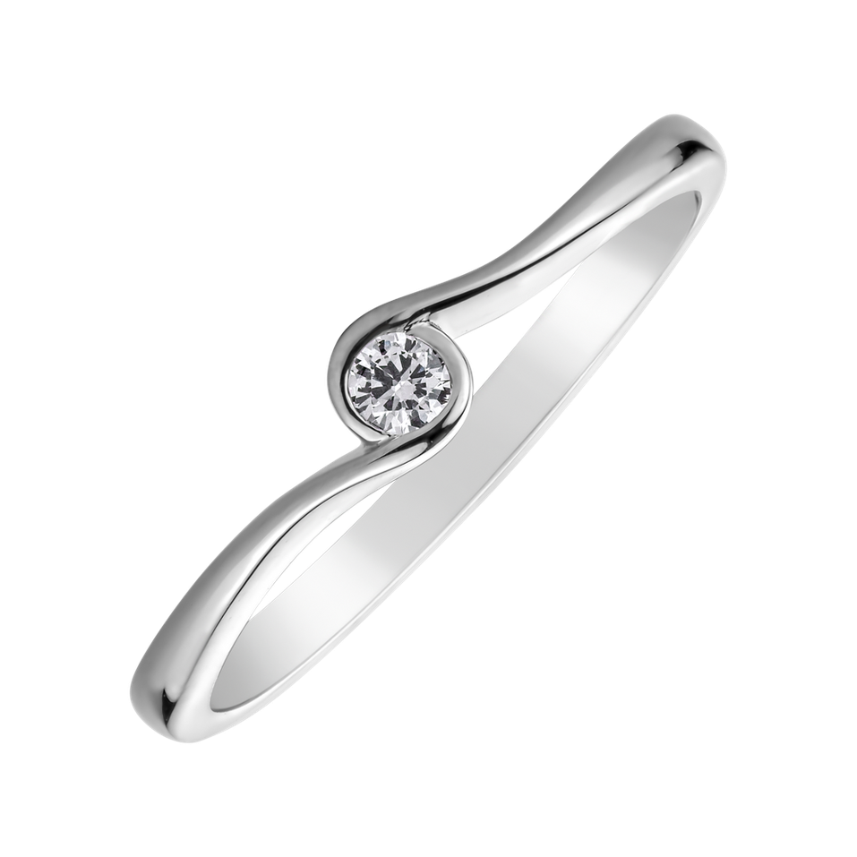 prsteň s diamantom Shiny Joy